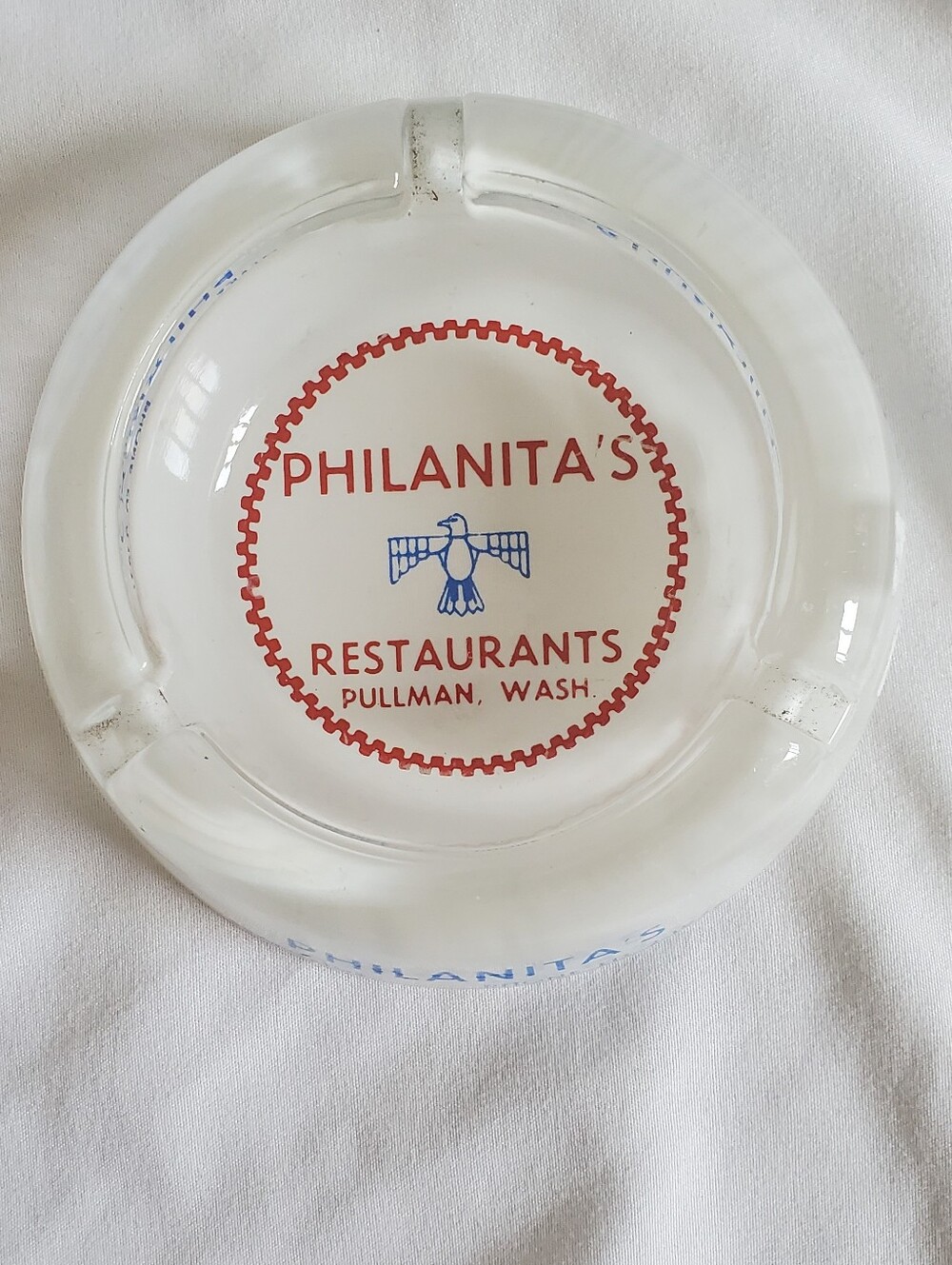 Philanitas Resturaunts Pullman Wash Vtg Ashtray Steaks Seafood Chicken ED 2-1976